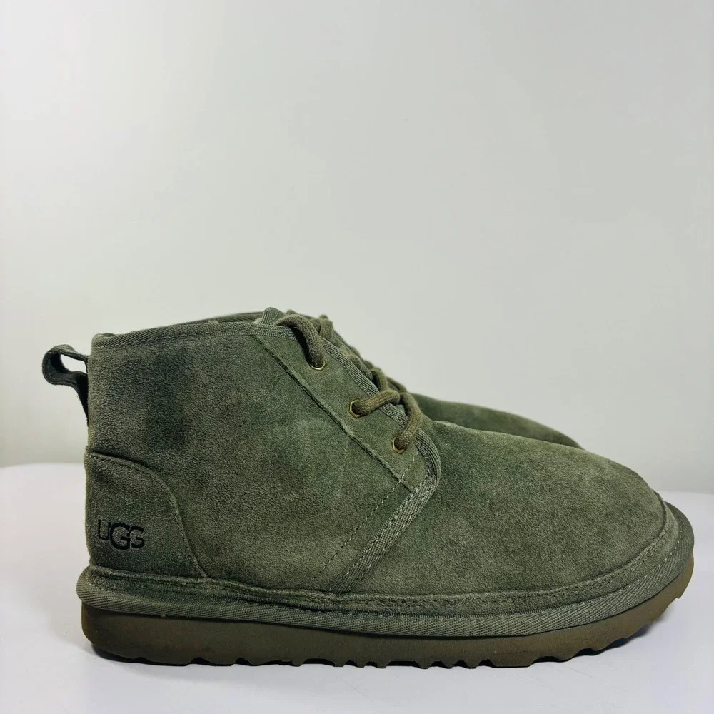UGG Big Kids‎ Neumel II Boot Suede Lace Up 1017320K Green Moss Kid 3 /Women 5